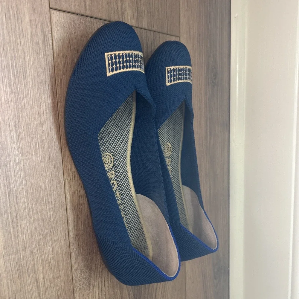 Rothy's The Flats in Blue Holiday Licorice Women's Size 7‎